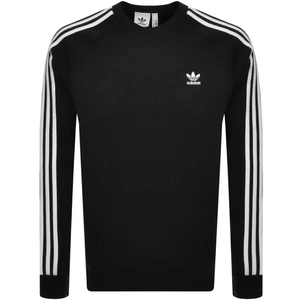 Adidas Originals 3 Stripes Sweatshirt Black