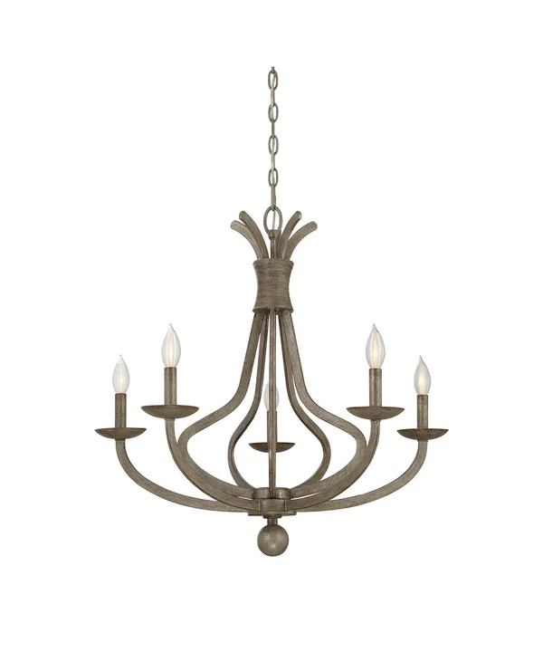 Savoy House - 1-761-5-12 - Rosette Chateau Linen 5 Light Chandelier