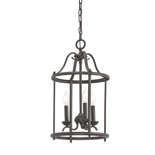 Aztec Lighting Transitional 3-Light Olde Bronze Pendant 34716