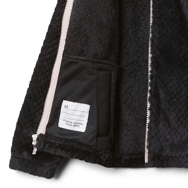 Columbia Girls& Fire Side Black Full Zip Sherpa Jacket