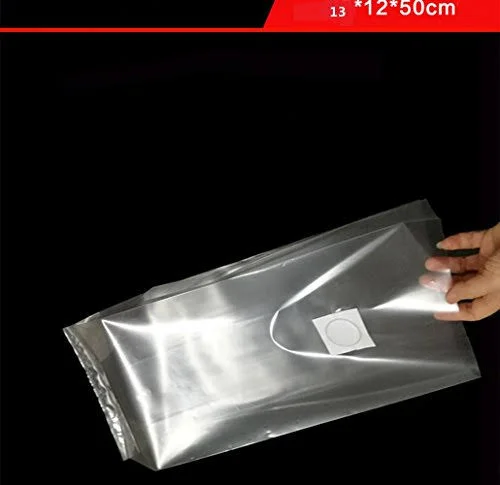 Amazing-us Mushroom Growing Bags/Farm-Mushroom Spawn 0.2 Micron Filter - 3 Mil Polypropylene, Size 5x22 x 5x22 x 19