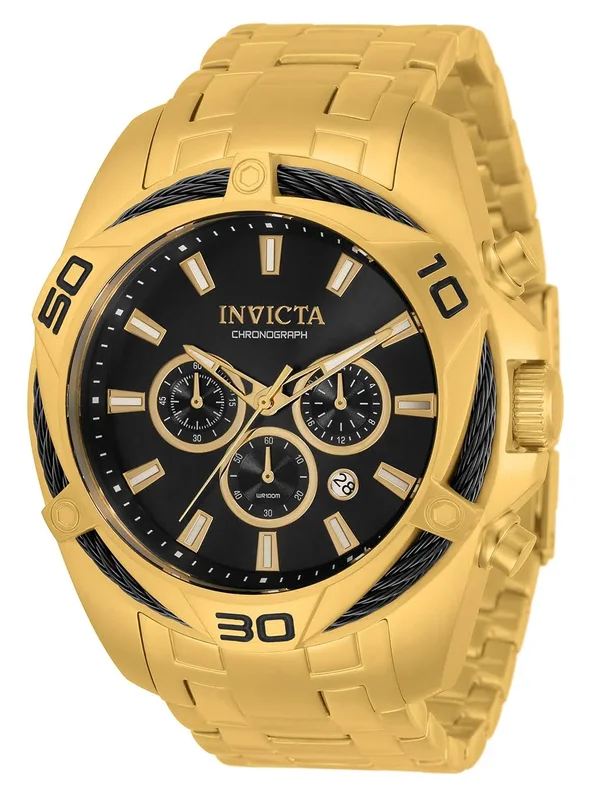 Invicta Men's 34119 Bolt Quartz Chronograph Black Dial Watch