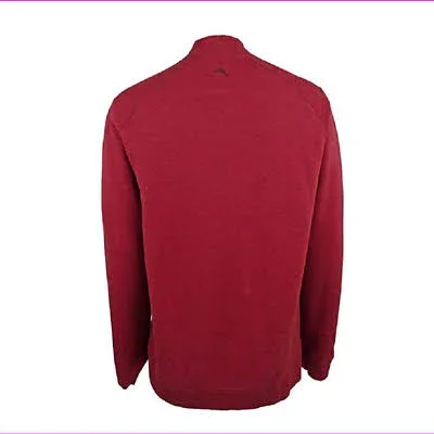 Tommy Bahama Men's Big & Tall Flip Side Reversible Quarter Zip Pullover, Size XLT