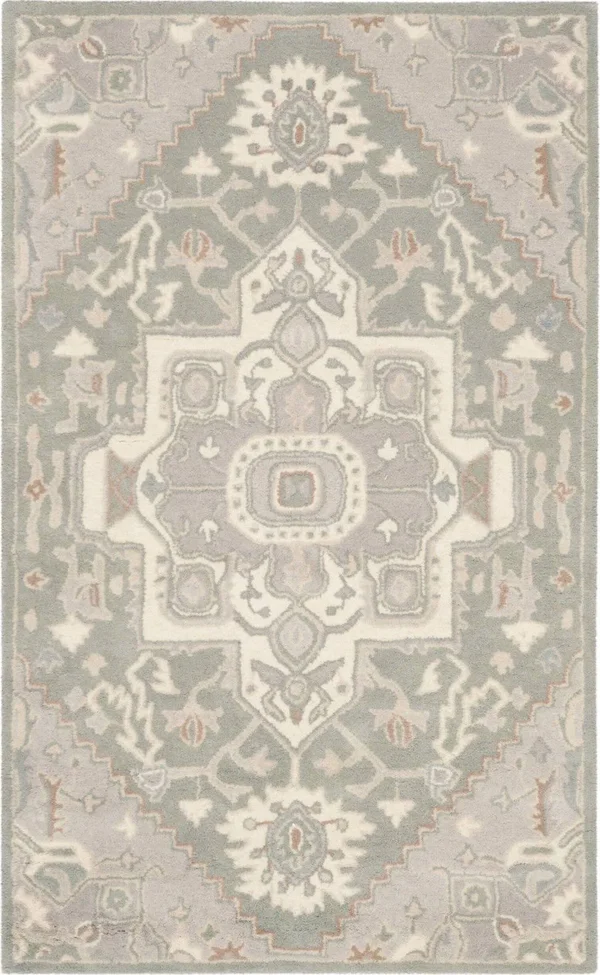 Safavieh Heritage HG823A Area Rug Blue/Ivory 6& x 6& Round