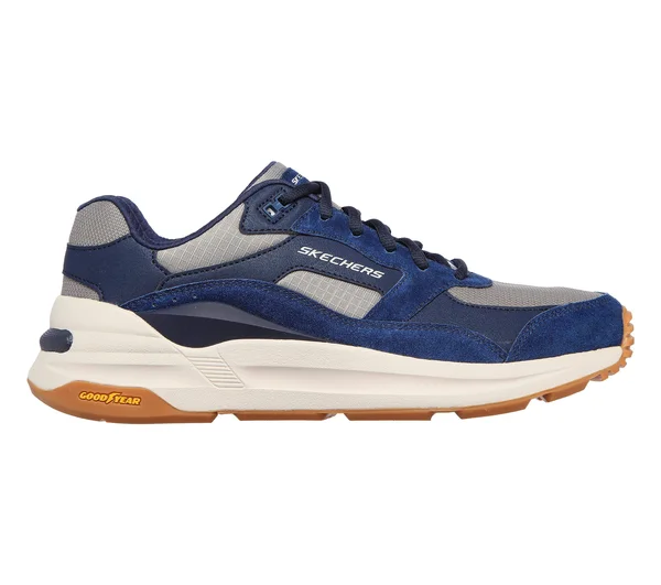 Skechers Global Jogger Navy, Gray - Size 12.0