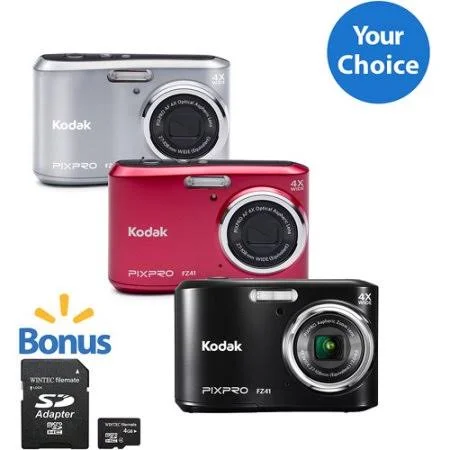 Kodak FZ43 Digital Camera with 16.15 Megapixels and 4X Optical