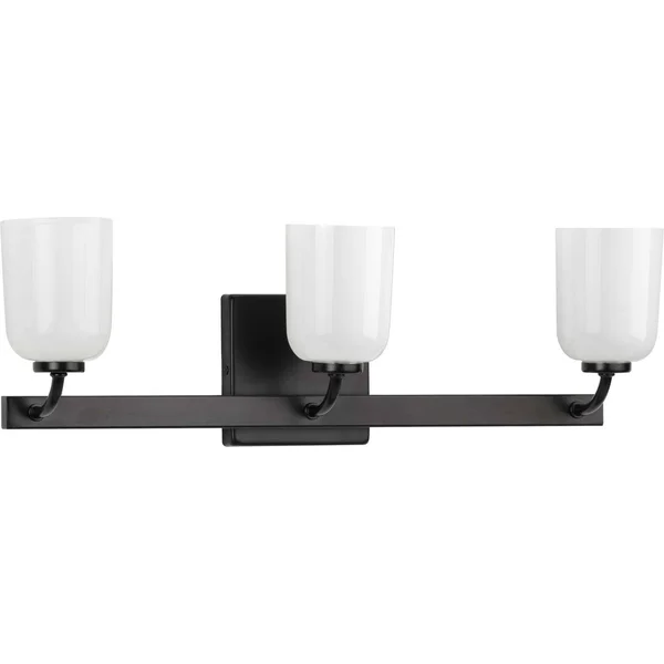 Progress Lighting Moore Collection Black Three-Light Bath (P300282-031)