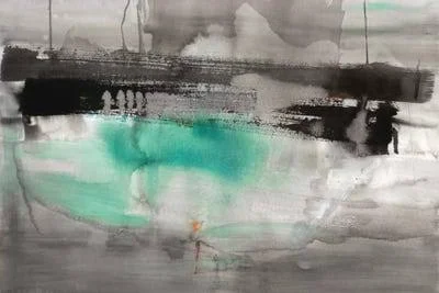 Michelle Oppenheimer Canvas Art Prints - Detached IIstyle > Abstract > Abstract expressionism art)