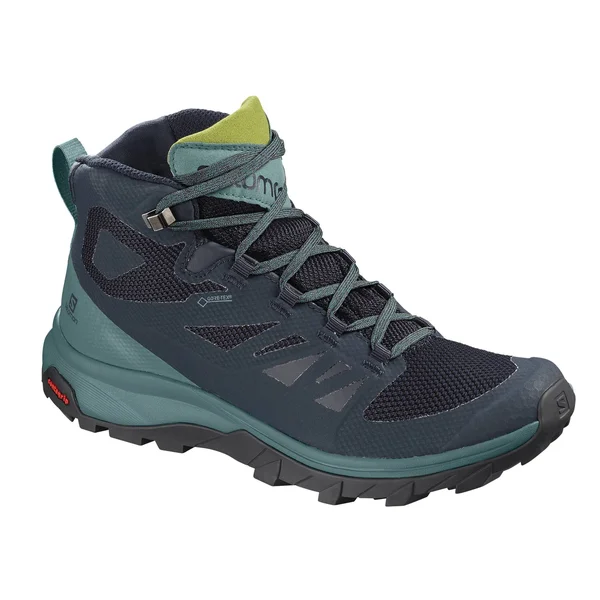 Salomon Women's Outline Mid GTX (10.5 Navy Blazer/Hydro/Guacamole)