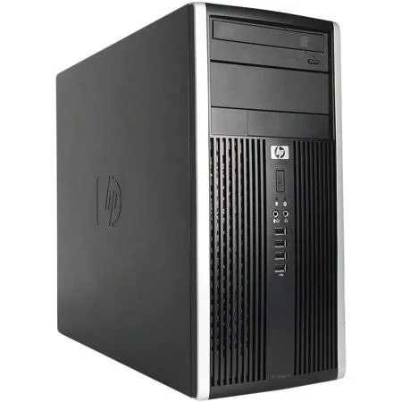 Refurbished HP 6200 TWR Desktop PC with Intel Core i5-2400 Processor - 8GB Memory, 250GB Hard Drive and Windows 10 Home (Monitor