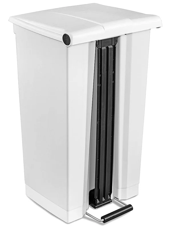 Rubbermaid FG614600WHT 23 Gal Step-On Trash Can
