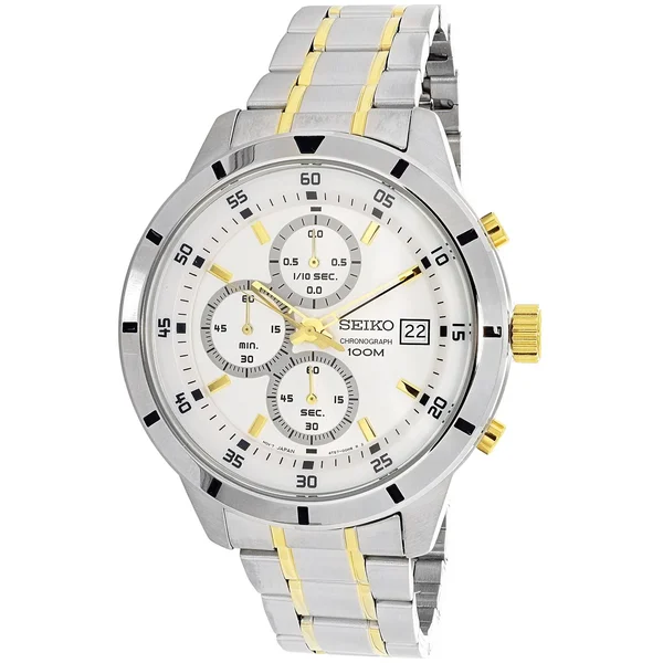 Seiko Men's SKS563 Silver Stainless-Steel Quartz Sport Watch