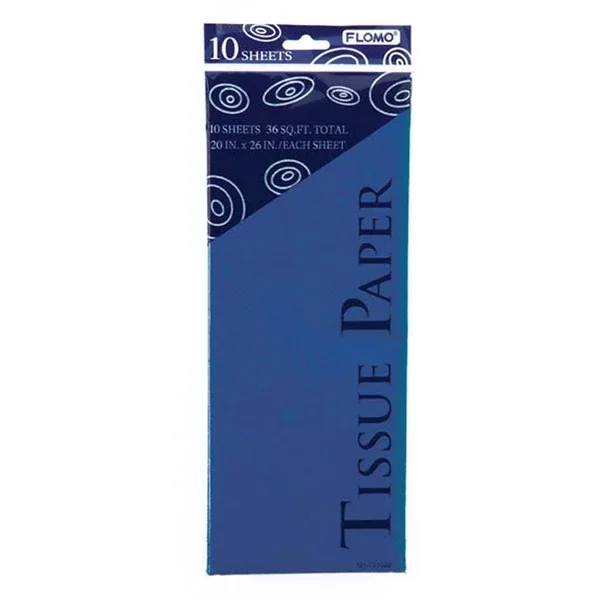 Flomo Tissue Paper - Royal Blue (10 Sheet) Case Pack 60
