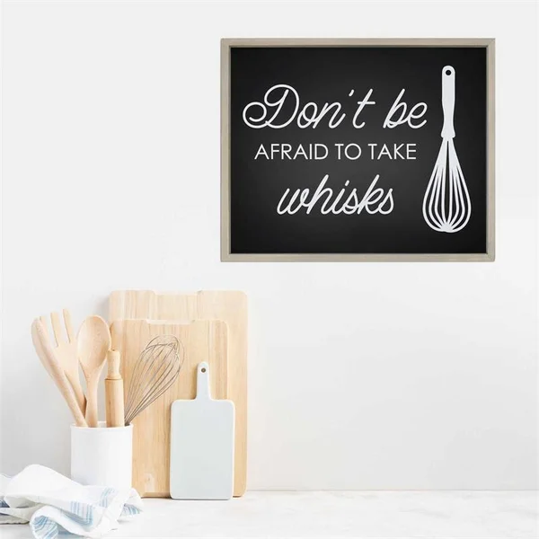 HomeRoots 20x24x22 Cakes and Pastries Motivational Metal Wall Art in Black - 9000376627