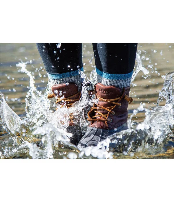 Sperry Women's Saltwater Duck Booties - Tan/Green