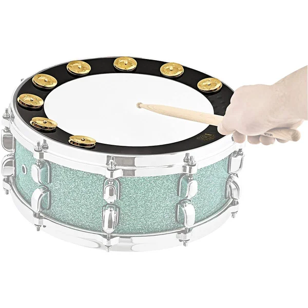 Meinl Backbeat Pro Tambourine with Brass Jingles, 13x22