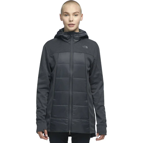 The North Face Women's Motivation Hybrid Long Jacket - XS - Asphalt Grey, TNF Dark Grey Heather