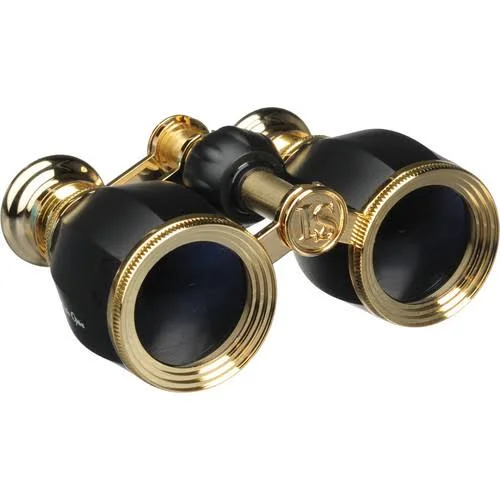 LaScala Optics 4x30 Hamlet Opera Glasses (Black & Gold) LSH-01