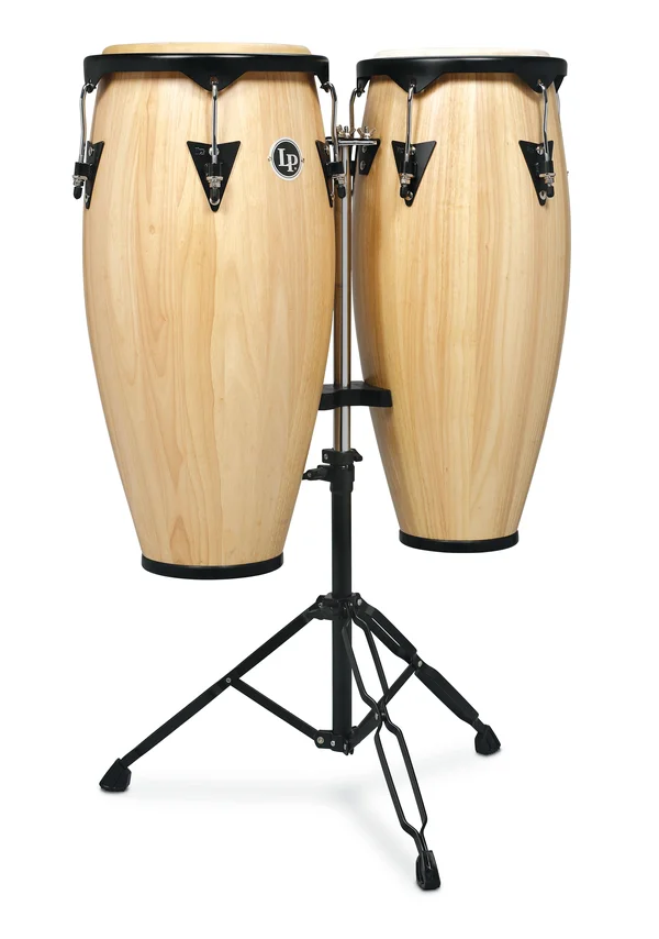 LP City Wood 10x22 11x22 Conga Set with Stand Natural