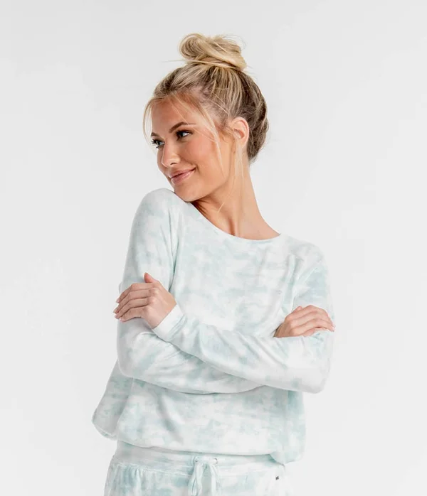 Southern Shirt Company Wildest Dreams Raglan Top for Women - Stillwater - Small
