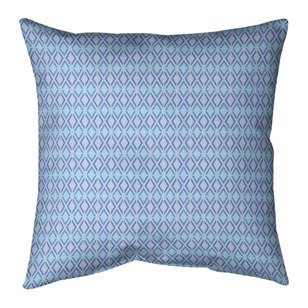 Full Color Arrow Diamonds Indoor/Outdoor Pillow - 16 x 16 - Pink & Teal - N/A