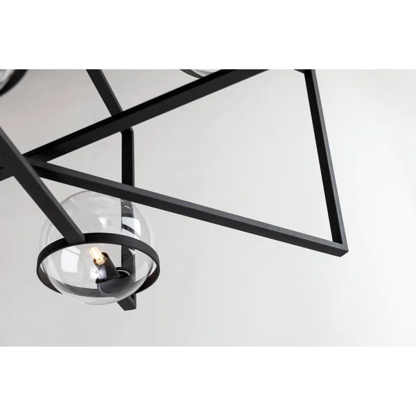 Troy Lighting Elliot 6 Light Pendant, Black - F6226