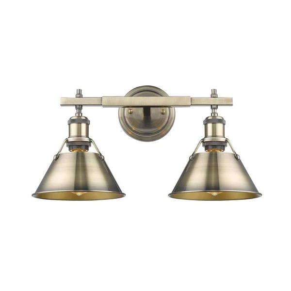 Golden Lighting 2 Light Bath Vanity Chrome