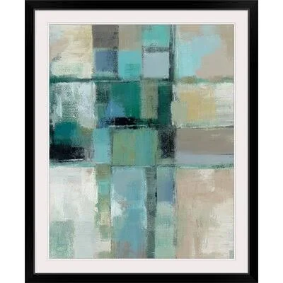 &Island Hues Crop II& by Silvia Vassileva Painting Print Great Big Canvas Format: Black Frame, Size: 23x22 H x 20x22 W x 1x22 D