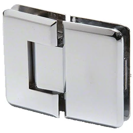 CRL Chrome 180 Degree Glass-to-Glass Plymouth Series HINGE, Silver
