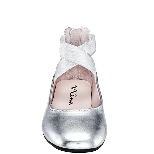 Nina Marissa, Silver Metallic, Size 6 Youth