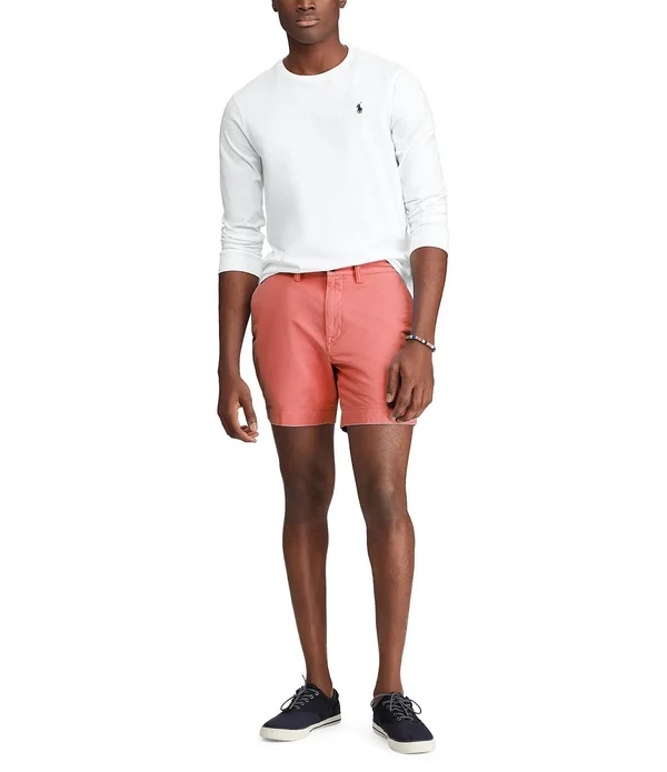 Polo Ralph Lauren Classic-Fit Stretch Chino 6 Inseam Shorts - 36