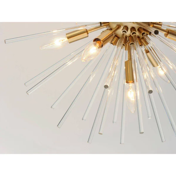 Maxim Lighting 28664CLSBR Polaris - 12 Light Pendant Satin Brass