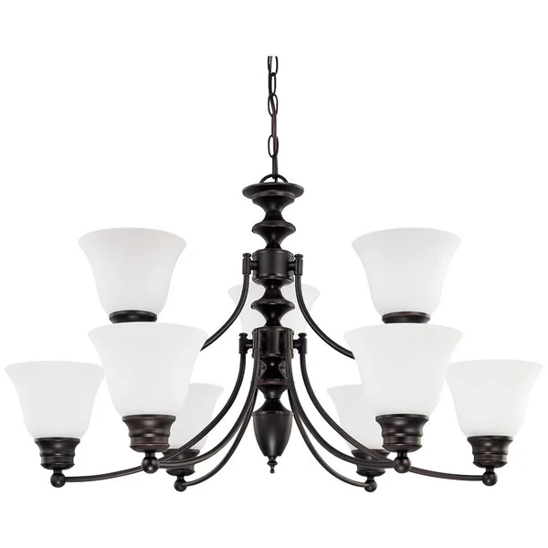 World of Lite Chandeliers 9 Light with Mahogany Bronze Finish Metal Medium Base 32 inch 540 W WOL70520