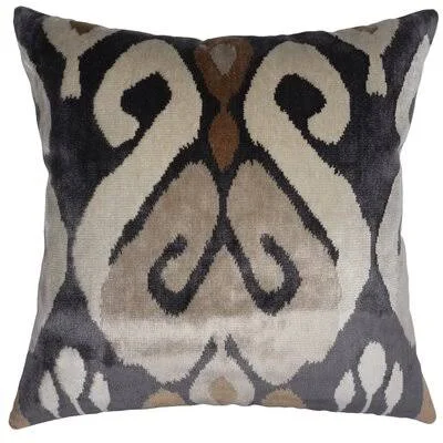 Square Pillow Cover & Insert Bungalow Rose Gray & Silver 20x22 x 20x22