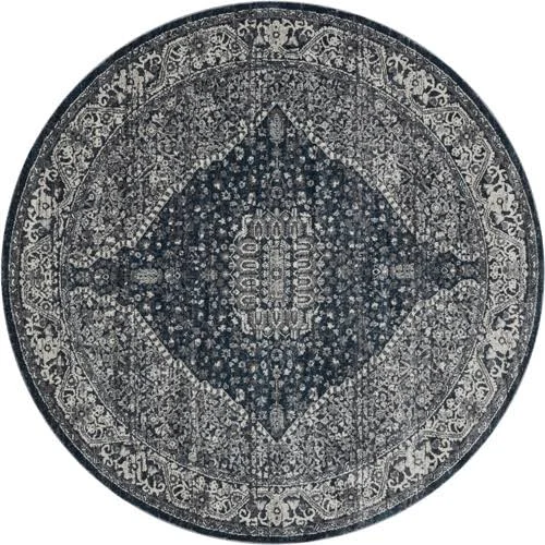 Everly by Magnolia Home VY-02 Grey/Midnight Rug Rectangle 5&3x22 x 7&8x22