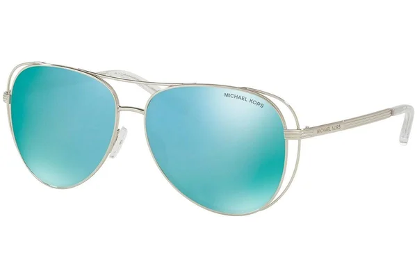 Michael Kors MK1024 Sunglasses - Shiny Silver - Tone (113725)