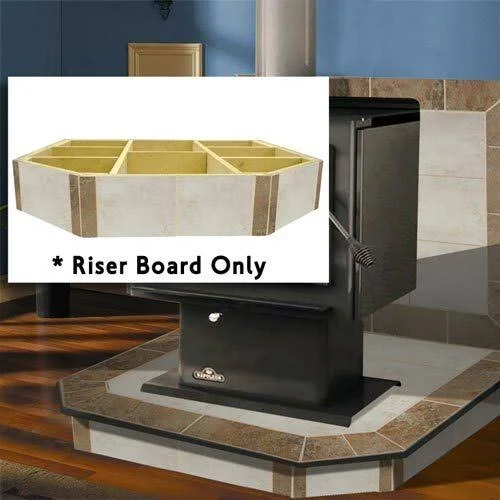 WoodEze Sea Breeze Double Cut 40'' x 40'' Hearth Pad Riser