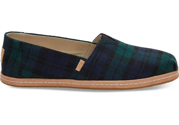 Toms Women's Seasonal Classic Alpargata, Size: 7, Spruce Plaid