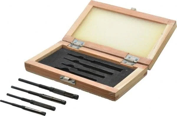 Value Collection Letter A to A Diam, 1/4 to 3/8" Variable Diam, Straight Shank, Adjustable Hand Reamer Set - Straight Flute, Hig