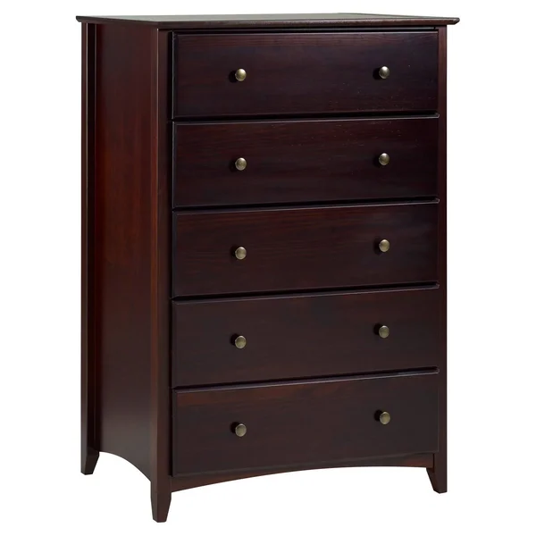 Camaflexi Shaker Style 5 Drawer Chest - Cappuccino Finish