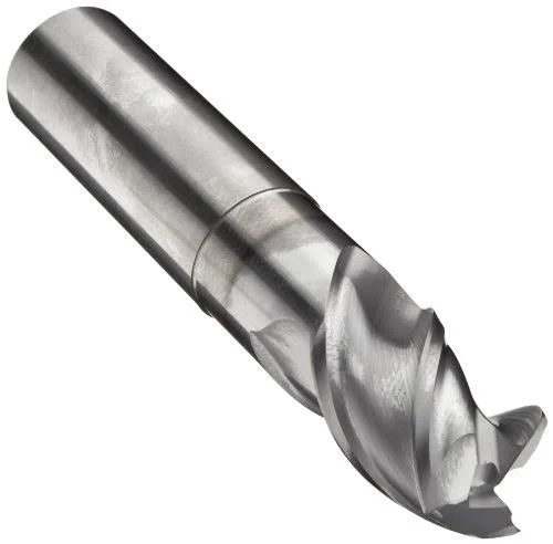 Niagara Cutter 5/16x22 Diam 3 Flute Solid Carbide 0.02x22 Corner Radius End Mill - TiCN Finish - 4x22 OAL, 7/16x22 LOC, 5/16x22 S