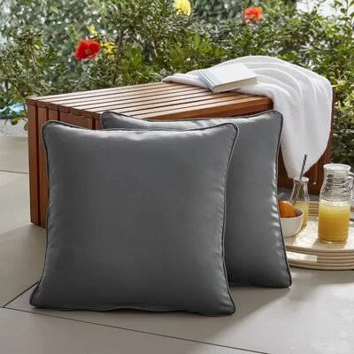 Wrought Studio Mcmillian Indoor/Outdoor Throw Pillow (Set of 2) - Green