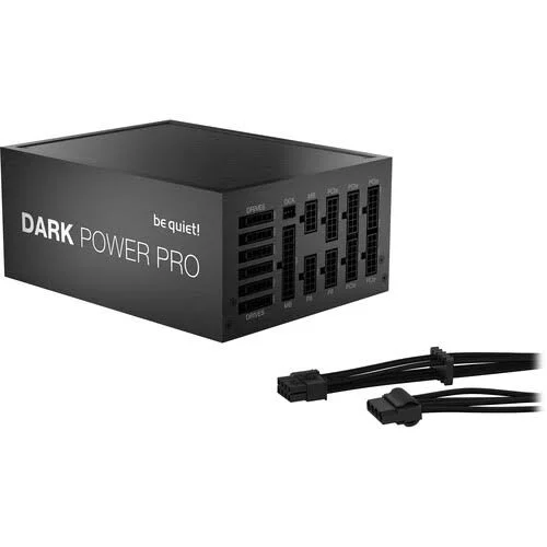 Be quiet! Dark Power Pro 12 1200W, BN646, 80 Plus Titanium Efficiency, Power Supply, ATX, Fully Digital, Modular, Virtually Inau