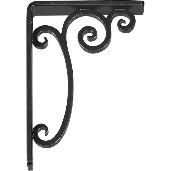 Avery Wrought Iron Bracket Antiqued Copper 1 1/2x22W x 7 1/2x22D x 10x22H - (Single Center Brace)