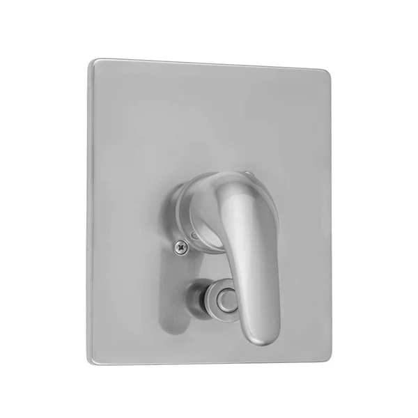 Jaclo A566-TRIM-TB Rectangle Plate with Flat Lever Trim for Pressure Balance Valve with Built-in Diverter Tristan Brass