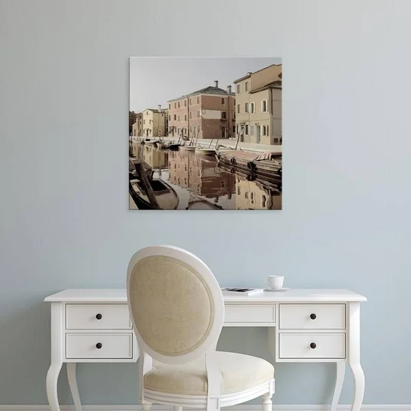 Easy Art Prints Alan Blaustein's 'Bruano Canal #1' Premium Canvas Art - 36 x 36 - Brazilian Barnwood Frame