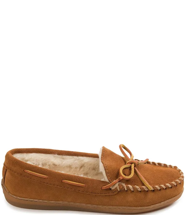Minnetonka Pile Lined Hardsole - Tan