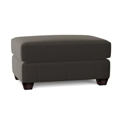 Hawthorn 38x22 Rectangle Standard Ottoman Body Fabric: Spinnsol Iron