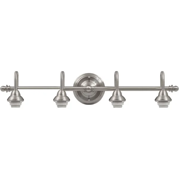 Portfolio FV09-040-2 4-Light 30.12-in Brushed Nickel Vanity Light