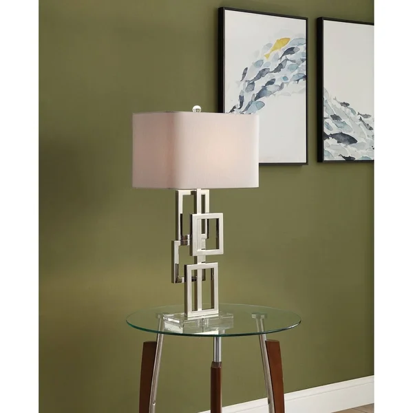 Lamps per SE 30.5x22 Metal Squares Table Lamp Set - 30.5